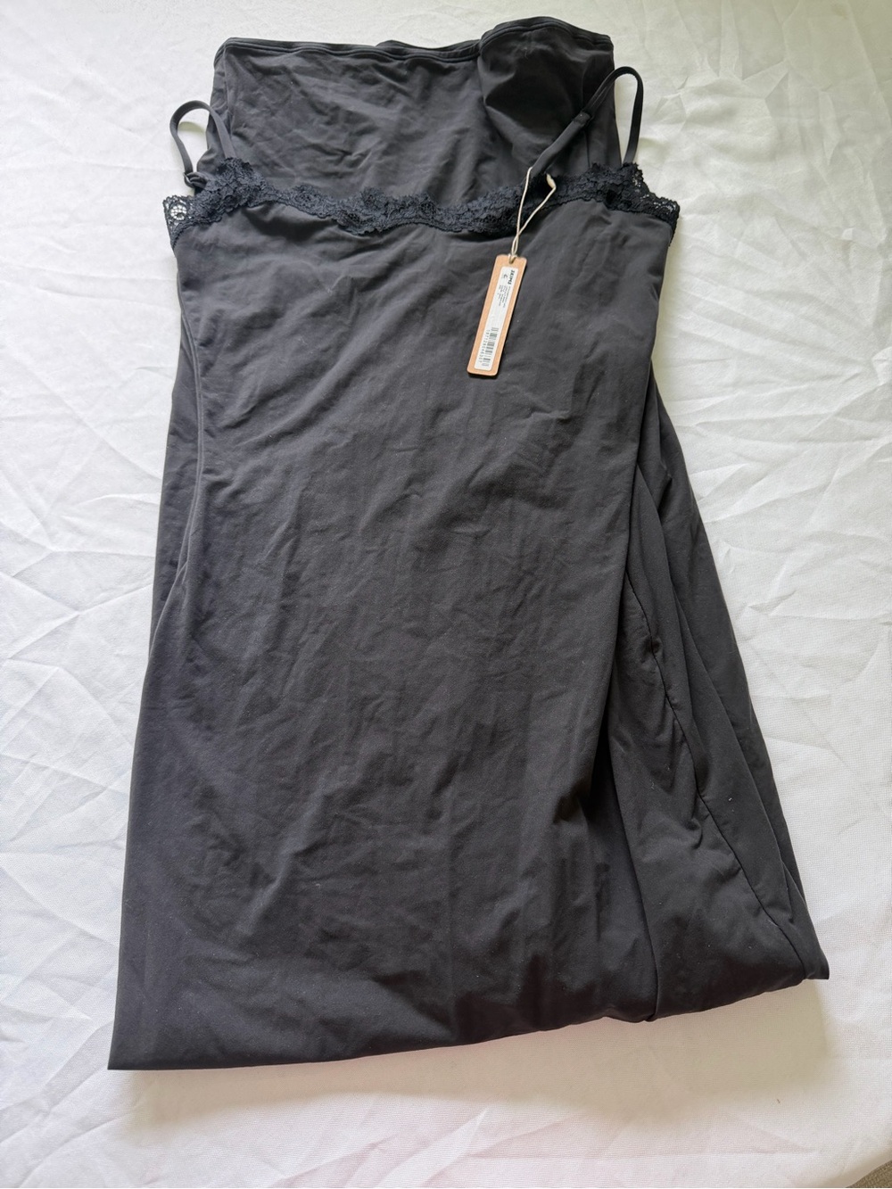 SKIMS Fits Everybody Lace Long Slip Dress